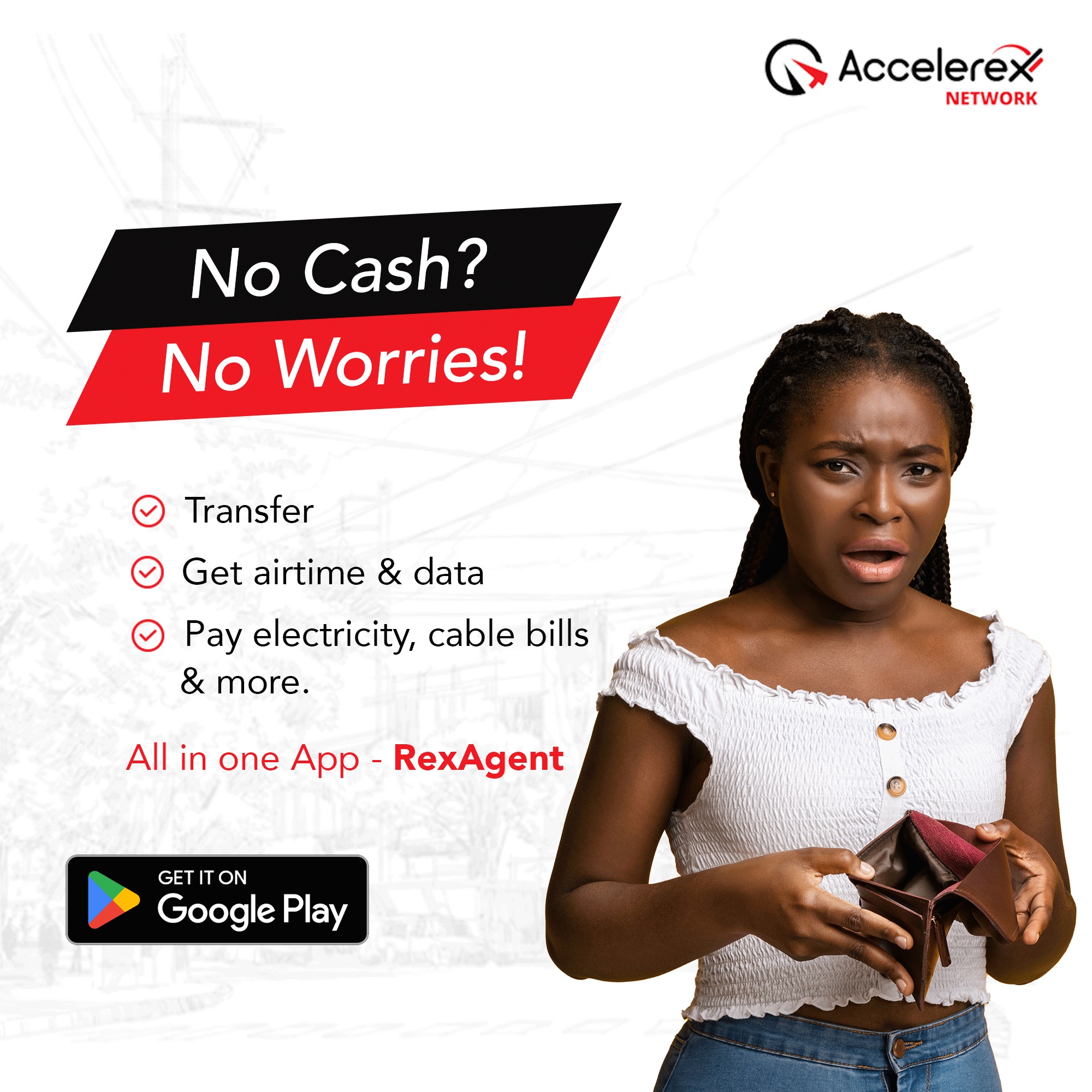 Cash transfer services illustration